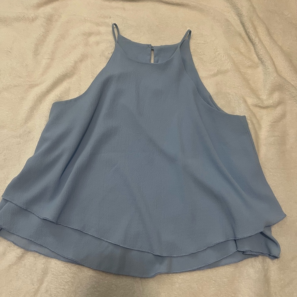 Women's Blue Sleeveless Top